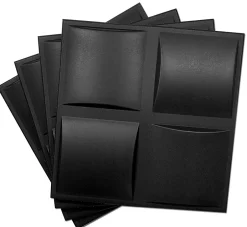 Deccart Panneaux de plafond et panneaux muraux Decoratif 3D Pled Noir 8m² / 32pièces