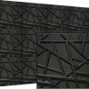 Deccart Panneaux de plafond et panneaux muraux Decoratif 3D Line Noir 12m² / 48pièces