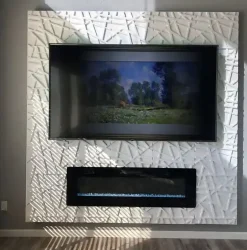 Panneaux de plafond et panneaux muraux Decoratif 3D Line Blanc 12m² / 48pièces-Deccart Outlet