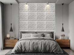 Panneaux de plafond et panneaux muraux Decoratif 3D Ogien Blanc 5m² / 20pièces-Deccart New