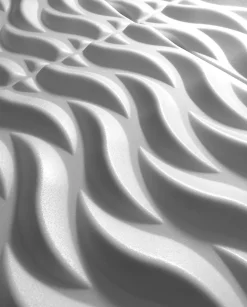 Panneaux de plafond et panneaux muraux Decoratif 3D Ogien Blanc 5m² / 20pièces-Deccart New