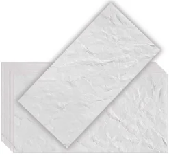 Panneaux de plafond et panneaux muraux Decoratif Głaz Blanc 6m² / 12pièces-Deccart New
