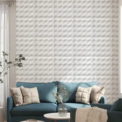 Panneaux de plafond et panneaux muraux Decoratif 3D Romby Blanc 8m² / 32pièces-Deccart