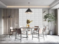 Deccart Panneaux de plafond et panneaux muraux Decoratif 3D Romby Blanc 12m² / 48pièces