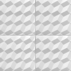 Deccart Panneaux de plafond et panneaux muraux Decoratif 3D Romby Blanc 12m² / 48pièces