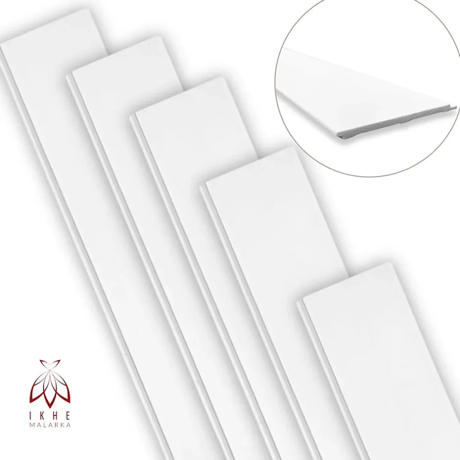 Ikhemalarka Panneaux muraux style campagne en polystyrène rigide blanc pose facile avec colle idéal pour déco murale anglaise (LB02)