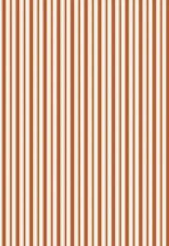 Lé Papiers de Ninon Papier peint à rayures Charles - Marron - Marron
