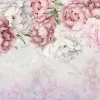 Wallarena Papier Peint Fleurs Rose Pivoines Intissé Panoramique 350x250 cm - Colle Inclus - Chambre et Salon - Moderne Papier Peint