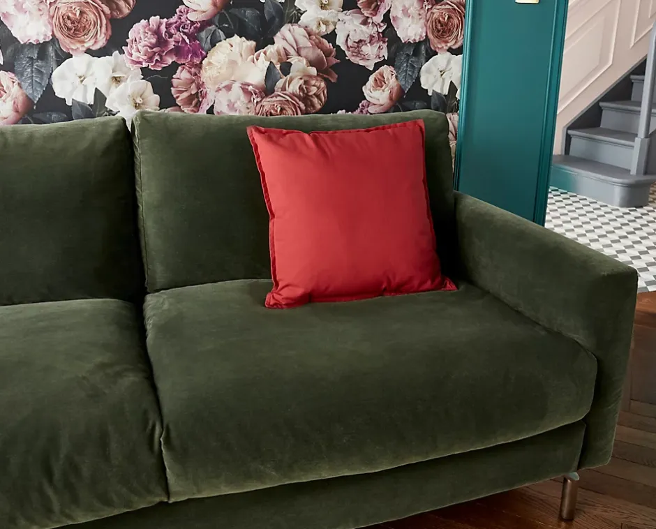 Papier peint floral vinyle sur intissé mauve, Drosera-GoodHome Hot