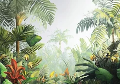 Wallarena Papier Peint Forêt Nature Jungle Panoramique Intissé 400x280 cm - Colle Inclus - Moderne Papier Peint Intissé Chambre Salon