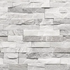 GoodHome Papier peint imitation brique vinyle sur intissé Jori blanc