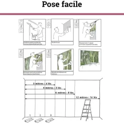Scenolia Papier peint intissé AUTOMNAL forêt orangée 400 x 270 cm (LxH) - Tapisserie murale panoramique XXL, Made in France par