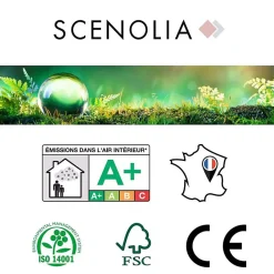 Scenolia Papier peint intissé BOHO CHIC beige 400 x 270 cm (LxH) - Tapisserie murale panoramique XXL, Made in France par