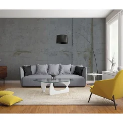 Papier peint intissé 3D 270x250 cm, style industriel, effet trompe l'oeil pour murs en béton. Garanti.-Plage Hot