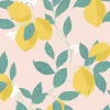 Envy Papier peint intissé Feeling fruity blush imprimé citrons jaune L.1000 x l.52cm