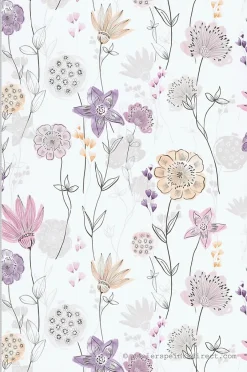 Papier peint intissé Fleur L.10.05 x l.0.53 m. - Réf. LTC-36241013-Lutèce New