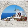 Papier peint intissé panoramique paysage summer in santorini 300x210 cm-Planete Discount New