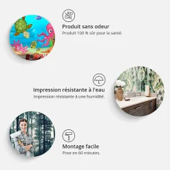 Papier peint intissé panoramique paysage summer in santorini 300x210 cm-Planete Discount New