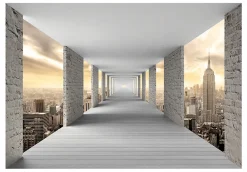 Planete Discount Papier peint intissé panoramique ville et architecture skyward corridor 450x315 cm