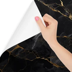 Papier Peint Intissé Photo INTISSE Marbre Abstraction Pour Salon 405cm x 270cm-Muralo Online