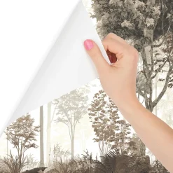 Papier Peint Intissé Photo Pour Salon FORÊT Arbres Nature Rétro 405cm x 270cm-Muralo Discount