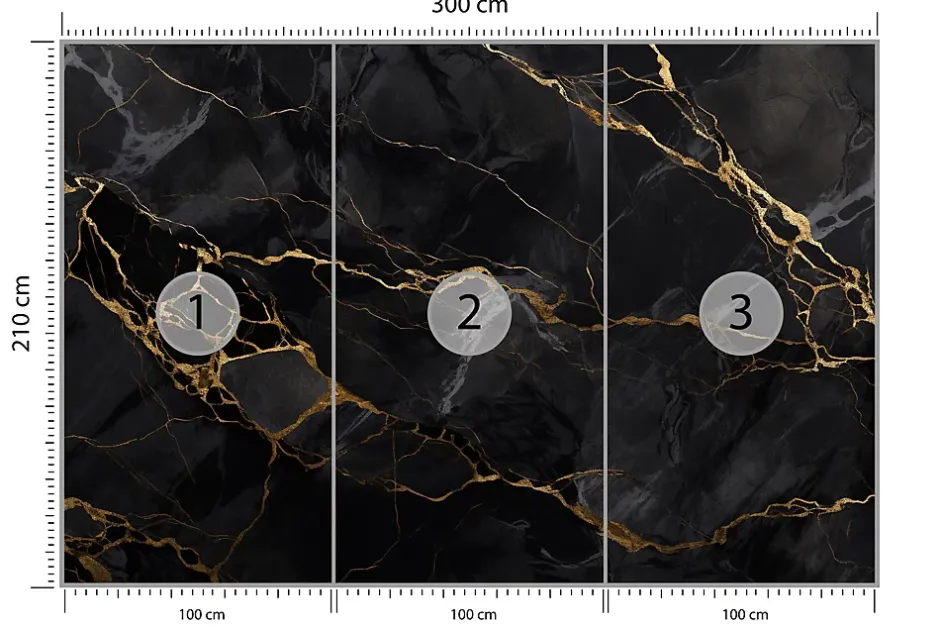 Muralo Papier Peint Intissé Photo INTISSE Marbre Abstraction Pour Salon 300cm x 210cm