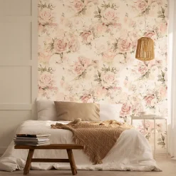Muralo Papier Peint Intissé Pour Salon FLEURS Pivoines Plantes Nature