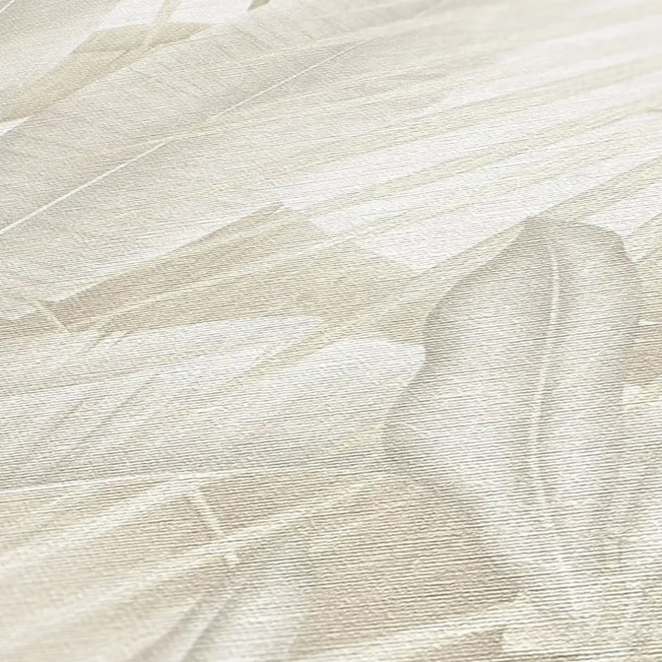 Papier peint intissé vintage feuillage beige mat l.1005 x l.53cm, As Création-A.S. Creation Sale