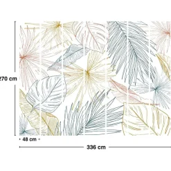 Papier peint panoramique - Lamnar - Multicolore - intissé : 150g/m² - 7 lés : 336x270cm-99DECO Sale