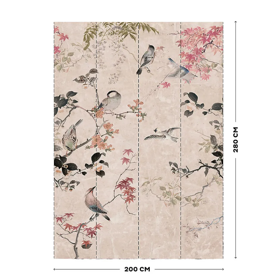 Papier peint panoramique intissé jardin japonais-Art for the Home Discount