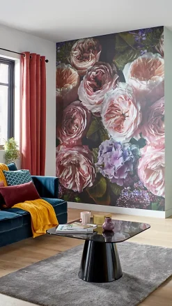 GoodHome Papier peint panoramique Intissé Vanad violet 280 x 159 cm