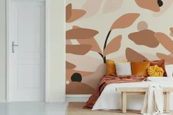 Acte Déco Papier peint panoramique Botanique, Orange 150 x 250cm