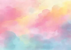 Wallarena Papier Peint Panoramique Intissé Fille Pastel Rose - 400x280 cm - Papier Peint Enfant