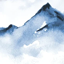 Papier peint panoramique - Yukon - Bleu - intissé : 150g/m² - 5 lés : 240x270cm-99DECO Hot