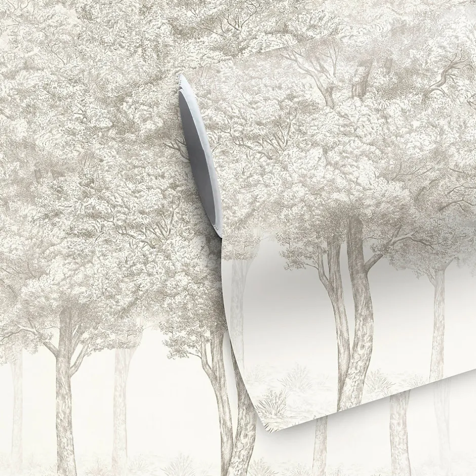 Papier peint panoramique Intissé Sunste gris clair 200 x 280 cm-GoodHome Best