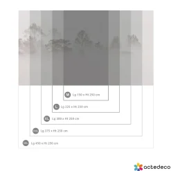 Acte Déco Papier peint panoramique Brumes matinales, Beige 300 x 250cm