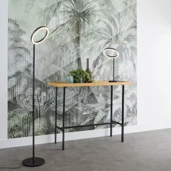 GoodHome Papier peint panoramique Intissé Tanan vert pâle 184 x 248 cm