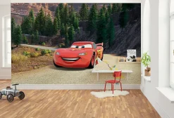 Komar Papier peint panoramique sur intissée de - Disney and Pixar Cars Every Road has a Story - Taille: 400 x 250 cm