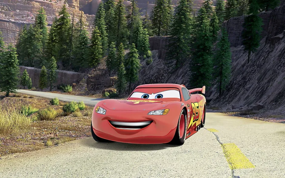 Komar Papier peint panoramique sur intissée de - Disney and Pixar Cars Every Road has a Story - Taille: 400 x 250 cm