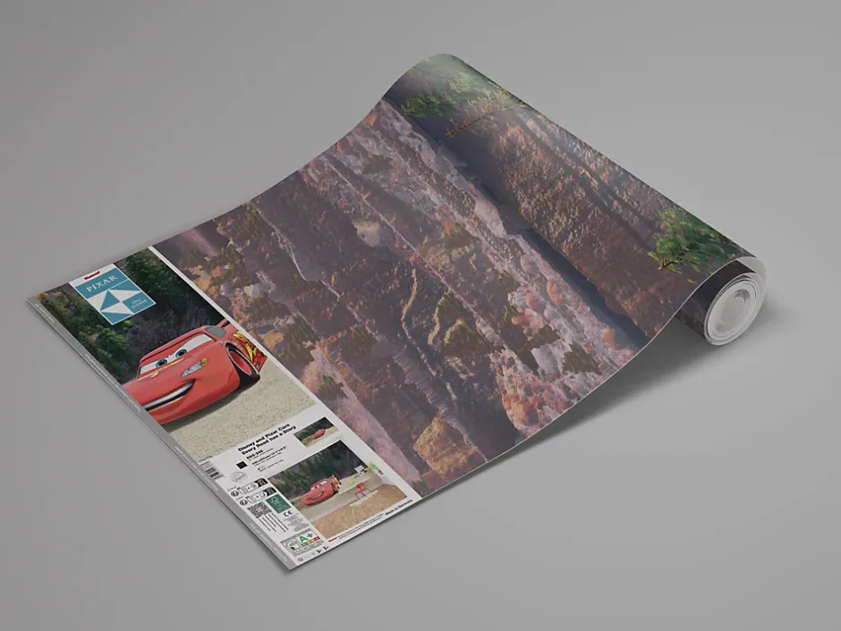 Komar Papier peint panoramique sur intissée de - Disney and Pixar Cars Every Road has a Story - Taille: 400 x 250 cm