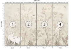 Papier Peint Photo ARBRES Feuilles Oiseaux Pour Salon 368cm x 254cm-Muralo Clearance