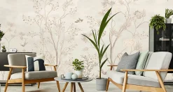 Papier Peint Photo ARBRES Feuilles Oiseaux Pour Salon 368cm x 254cm-Muralo Clearance