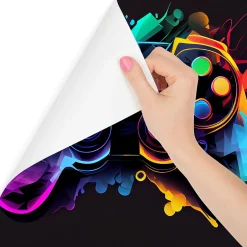 Muralo Papier Peint Photo MANETTE DE JEU Abstraction Pour Chambre D'Adolescent 360cm x 240cm