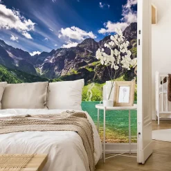 Papier Peint Photo Pour Salon PAYSAGE Lac Montagnes 270cm x 180cm-Muralo Hot