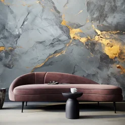 Muralo Papier Peint Photo Pour Salon MARBRE Motif Moderne 315cm x 210cm