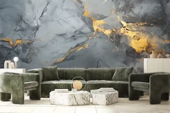 Muralo Papier Peint Photo Pour Salon MARBRE Motif Moderne 315cm x 210cm