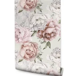 Muralo Papier Peint PIVOINES Feuilles Nature Pour La Chambre