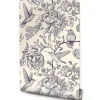 Muralo Papier Peint Pour La Chambre OISEAUX Fleurs Retro