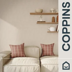 GoodHome Papier peint pré-encollé Easy Roll vinyle intissé uni grège l.53 x L.1005 cm, Coppins