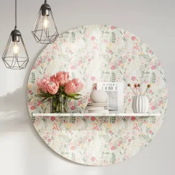 Papier peint pré-encollé vinyle intissé fleuri Easy Roll Aristea multicolore l.53 x H.1005 cm-GoodHome Best